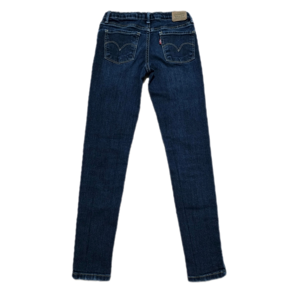Levi's 710 Super Skinny Fit Kids Dark Washed Jeans - Picture 2 of 5